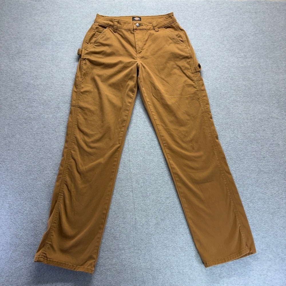 Dickies Pants Womens 25 Brown Carpenter Straight Utility Workwear Skater
